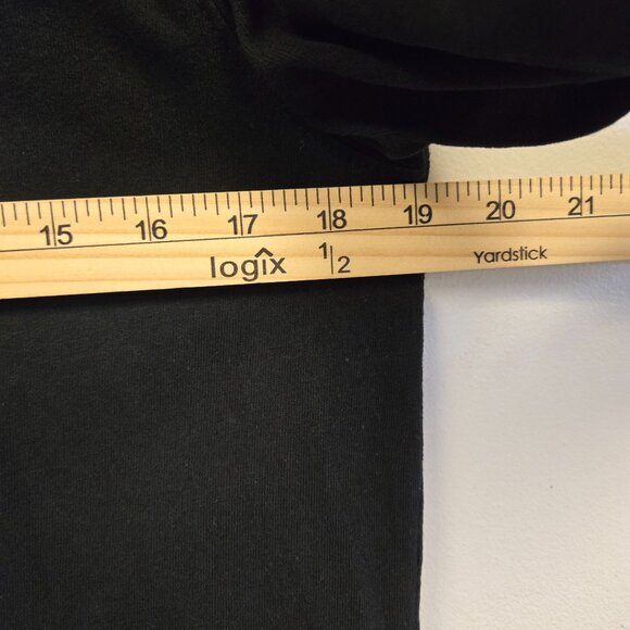 True Religion Y2K Mens S Black Red Long-Sleeve Rugby Polo Shirt Embroidered Logo - Picture 8 of 10